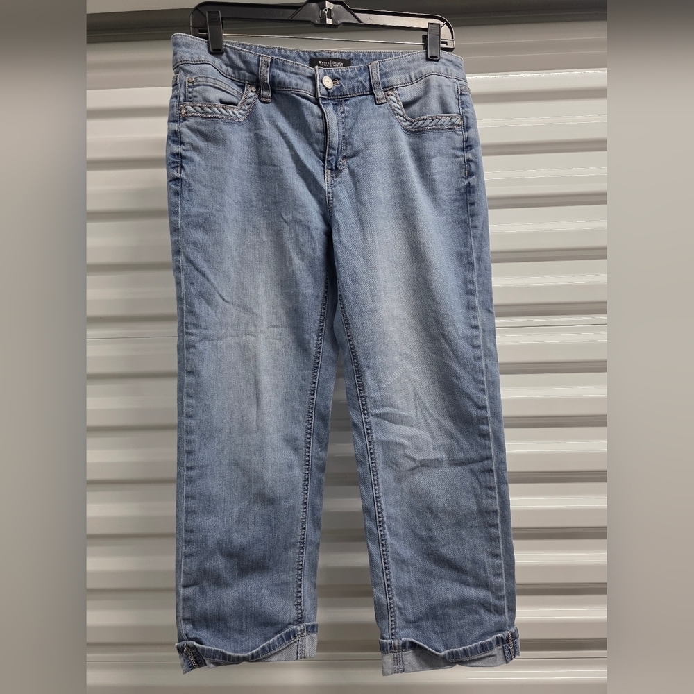 White House Black Market Denim Straight Leg Jeans